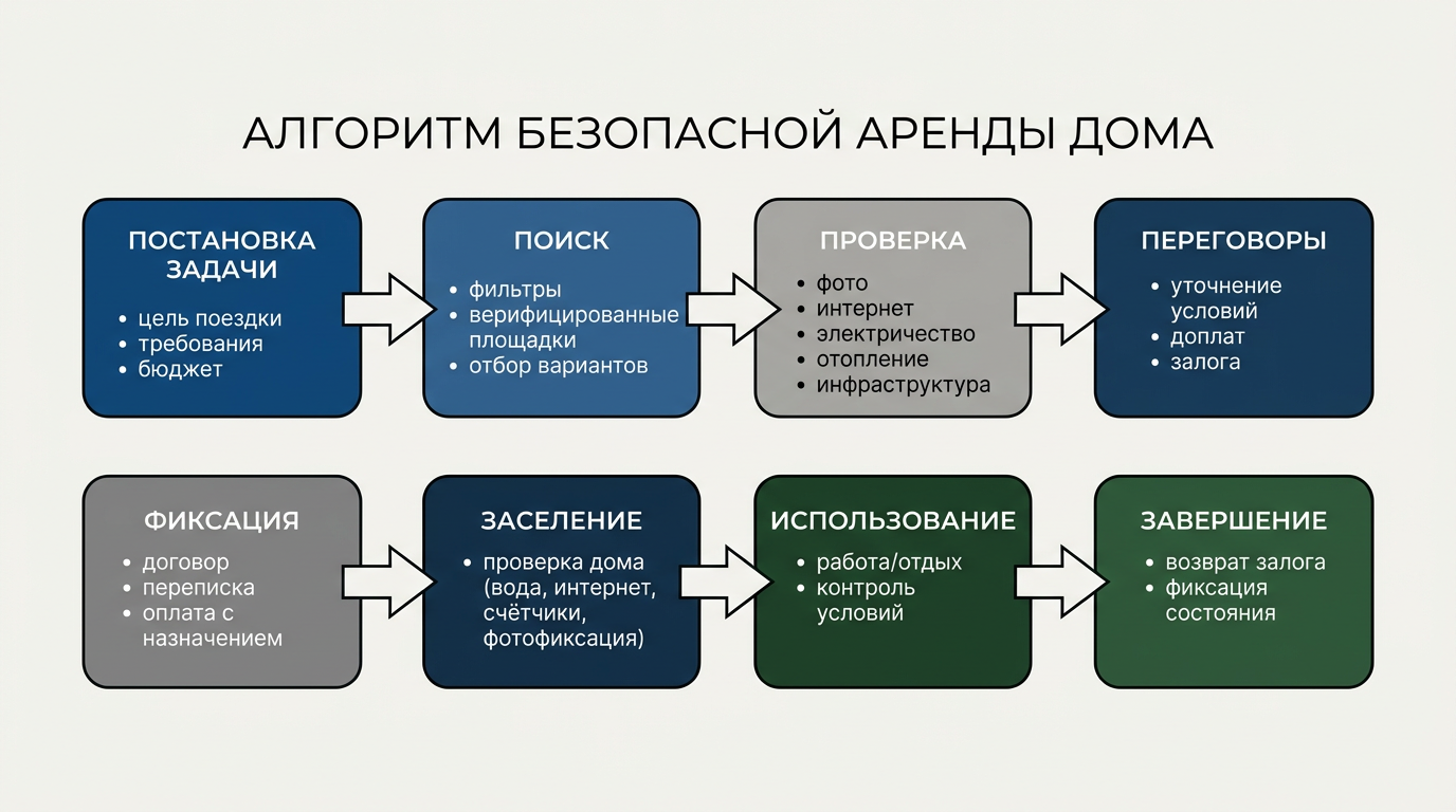 Алгоритм безопасной аренды дома